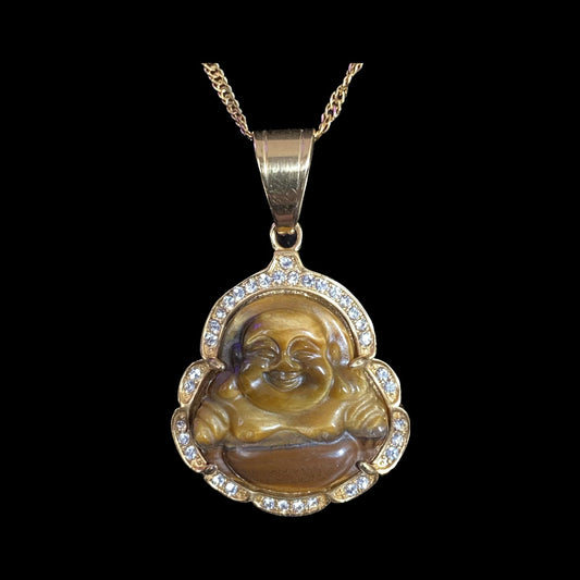 Brown Small Buddha Necklace